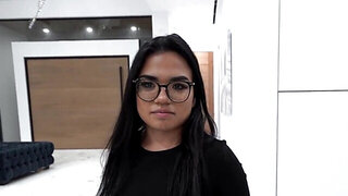 Small tits and smaller pussy make this Latina stepsis perfect