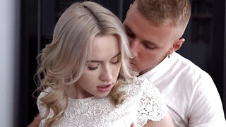 Tight blondie is going to open up for a hard dick