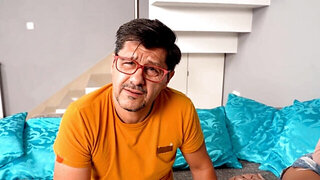 Cuckold BF watches his young GF's pussy getting pounded