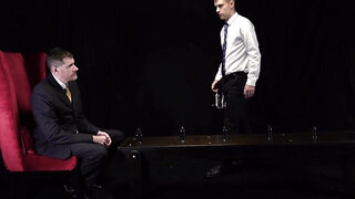 The apprentice gets his limits tested by the dominant man