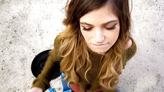 Skinny babe gets to enjoy hard sex with a cabbie