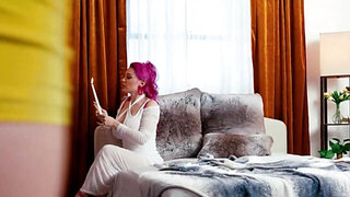 Playful Lily Lou fucks Kay Lovely with her new sex toy