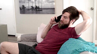 Tiny gal is going to put her mouth on his eager dick