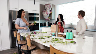 Chubby housewife has her way around her sexy stepson