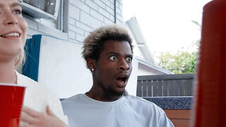 Oily booty babe shows how she is going to take BBC in public