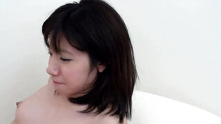 Tight Japanese girl sucking dick and being so slutty