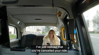 Bratty blonde learns a lesson after lying to a taxi driver