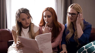 Pristine Edge has a school meeting that leads to oral sex