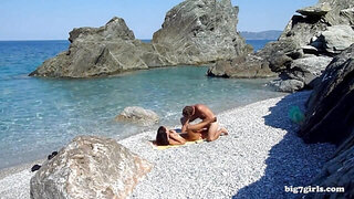 Deutsches Amateur Paar beim Public Ficken am Strand