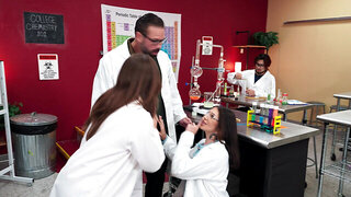 There is a lot more going on during the chemistry class today