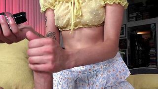 Cute brunette Angel Windell is ready to take on a BWC