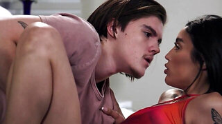 Vanessa Sky is going to take her stepbrother on sexually