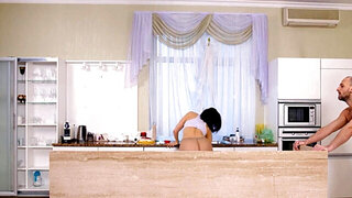 My buff husband never lets me finish cooking a meal