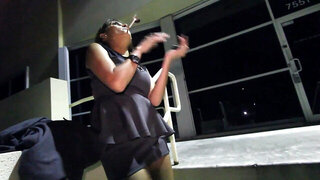 Sexy woman strips naked and masturbates with a toy