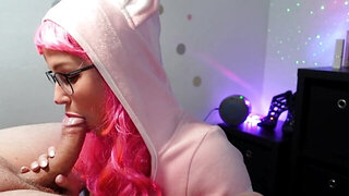 Cosplaying German stepsister lets him put it right in