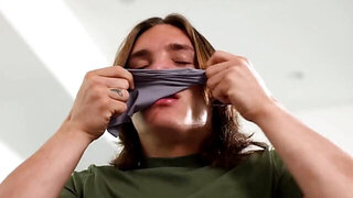 Sophia Sterling loves it when stepbro sniffs panties