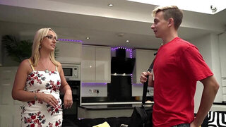 Hot MILF Keira Rose spends a night with a young lad