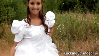 Desperate bride Amirah Adara public sex