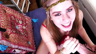 College hussy loves making her stepdaddy cum