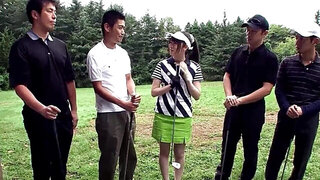 Playing golf is so much fun with big dicks to your face