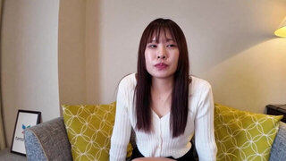 Casting Asian babe is ready to strip naked and work her magic