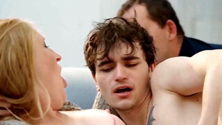 Dude eats old cunt and fucks her harder and harder