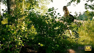 Lustful voyeur came out of hiding to fuck the babe