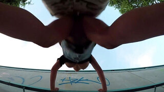 Cute busty babe likes to get her cunt rammed by strangers