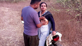 Amateur couple from India are doing it in the field