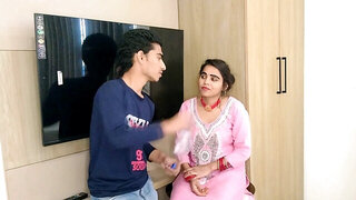 Indian girl with natural boobs fucked by her boyfriend