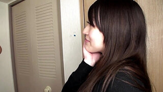 Skinny Asian babe gets rammed by her latest client
