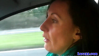 Brunette milf fucked by younger guy