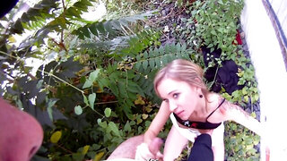 Cameraman is happy to film Angel Piaff sucking and fucking