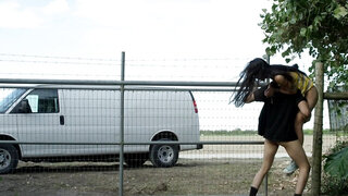 The bloke has an unbelievable big cock and he can stuff her deep