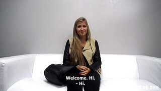 Sweet looker has to fuck to pass the casting