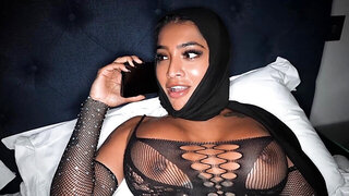 Bengali babe Yasmina Khan pounded by a black cock