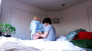 Round ass stepmother gets rammed on all fours