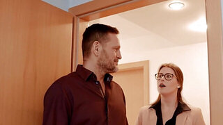 Squirting girl with huge tits gets her shaved hole banged