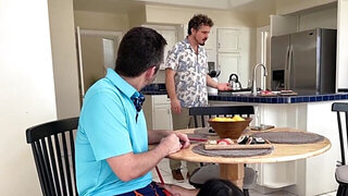 Phoebe Kalib eats sushi that's covered in semen