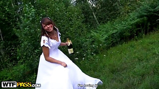 Bride sharing with best friends