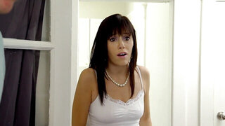 Stepbrother gets to screw two damn fine teens at once