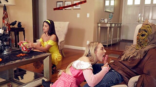 Compilation of stepsiblings having sex on Halloween