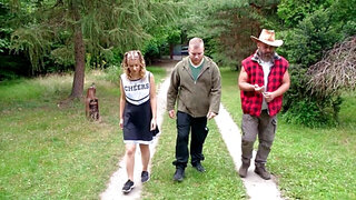 Tight cheerleader meets his stepdad and fucks him HARD