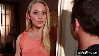 Nasty blonde babe AJ Applegate jizzed on