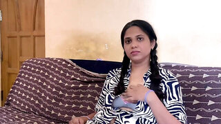 Busty girl with a great figure is fucked by an Indian