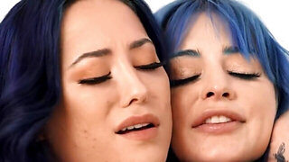 Messy lesbian session with Eve Marlowe and Jewel Blu