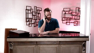 Cute masseuse's cunt helps him release his stress and anger