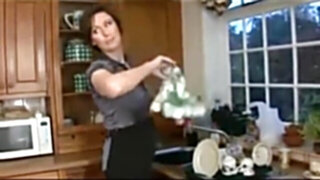 Mom in kitchen