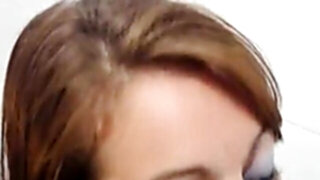 Wife cheats on hubby blowing other guy in the shower