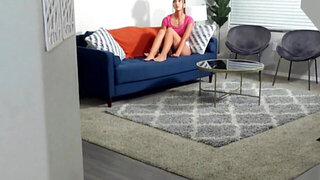 Brunette with a tight body gets fucked by stepdad